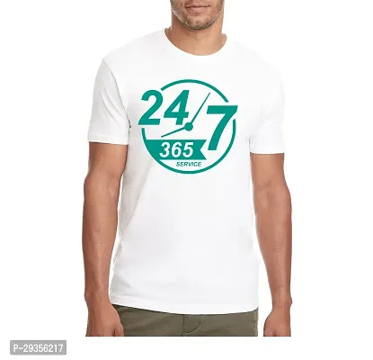 Reliable White Polyester Printed T-Shirt For Men-thumb0