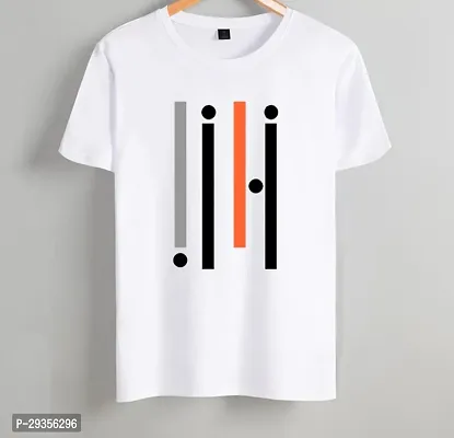 Reliable White Polyester Printed T-Shirt For Men-thumb0