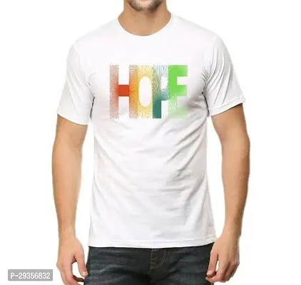 Reliable White Polyester Printed T-Shirt For Men-thumb0