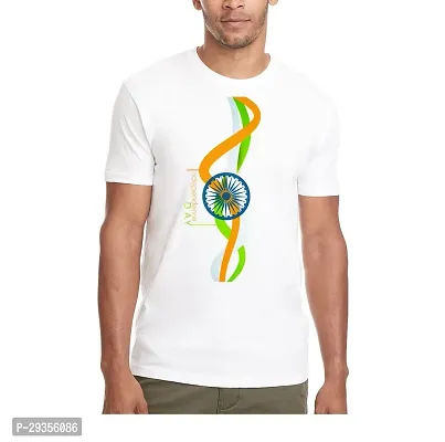 Reliable White Polyester Printed T-Shirt For Men-thumb0