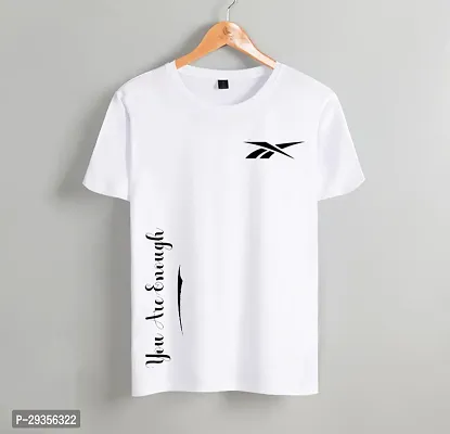 Reliable White Polyester Printed T-Shirt For Men-thumb0