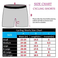 Buy That Trendz Cotton Lycra Tight Fit Stretchable Cycling Shorts Womens|Shorties for Exercise/Yoga/Workout/Gym/Cycle/Active wear Running Dark Skin Navy Jade Green Combo Pack XXX-Large-thumb3