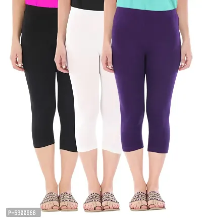 Women 4 Way Lycra 3/4 Leggings For Gym Active Wear Sports Wear Gym Wear at  Rs 140 in Mumbai