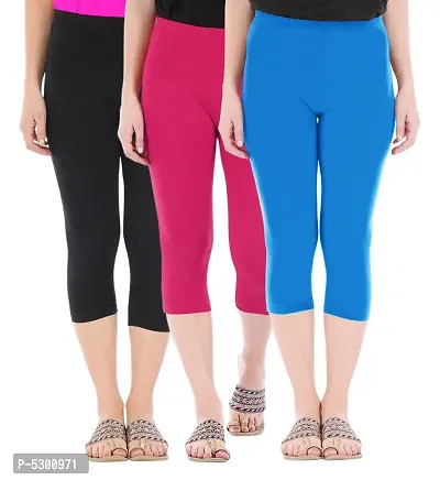 Buy De Moza Women Royal Blue Solid Viscose Ankle Length Leggings - XXXL  Online at Best Prices in India - JioMart.
