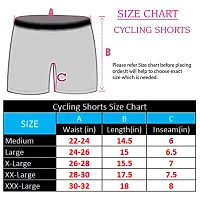 Buy That Trendz Cotton Lycra Tight Fit Stretchable Cycling Shorts Women's | Shorties for Active wear/Exercise/Workout/Yoga/Gym/Cycle/Running Black Navy Combo Pack of 2-thumb3