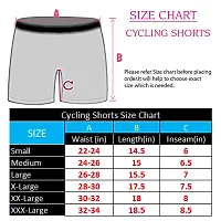 Buy That Trendz Cotton Tight Fit Lycra Stretchable Cycling Shorts Womens|Shorties for Exercise/Workout/Yoga/Gym/Cycle/Active wear Running Red Light Skin Dark Skin Combo Pack of 3 Large-thumb3