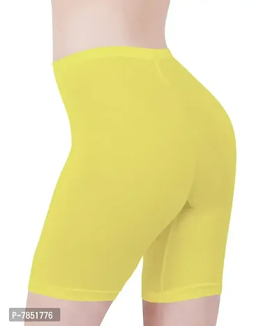Buy That Trendz Cotton Lycra Tight Fit Stretchable Cycling Shorts Womens | Shorties for Activewear/Exercise/Workout/Yoga/Gym/Cycle/Running-thumb2