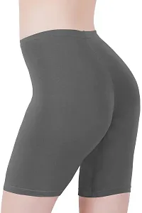 Buy That Trendz Cotton Lycra Tight Fit Stretchable Cycling Shorts Womens | Shorties for Activewear/Exercise/Workout/Yoga/Gym/Cycle/Running-thumb1