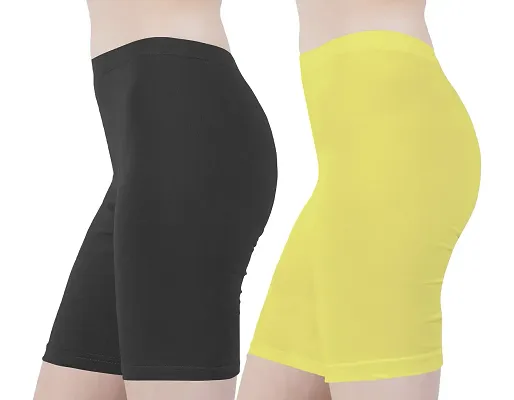 Buy That Trendz Cotton Lycra Tight Fit Stretchable Cycling Shorts