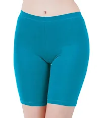 Buy That Trendz Cotton Lycra Tight Fit Stretchable Cycling Shorts Womens | Shorties for Activewear/Exercise/Workout/Yoga/Gym/Cycle/Running-thumb2