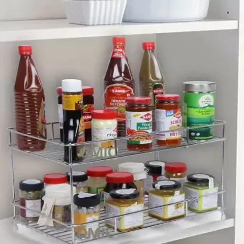 2 Layer Big Container Spice Rack