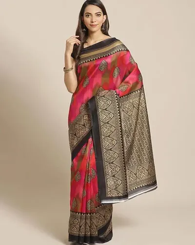 Designer Art Silk Saree with Blouse piece For Women