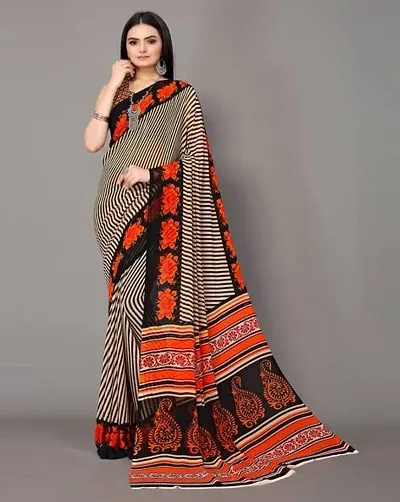 Stylish Macro Regular Wear Saree With Blouse Piece For Women