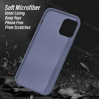 CoversKart Compatible with Redmi Note 12 Pro 5G Ultra Slim Soft Silicone Back Cover | Inner Microfiber | Camera Protection Back Case (Grey)-thumb3