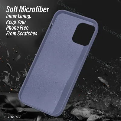 CoversKart Compatible with Redmi Note 12 Pro 5G Ultra Slim Soft Silicone Back Cover | Inner Microfiber | Camera Protection Back Case (Grey)-thumb4