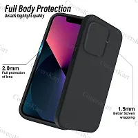 CoversKart Compatible with VIVO V25 Pro 5G Ultra Slim Soft Silicone Back Cover | Inner Microfiber | Camera tection Back Case (Black)-thumb3