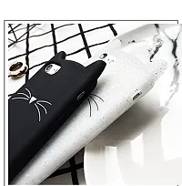 ae mobile accessorize 3D Cute Cat Beard Silicone Case Cover For iPhone 7 Plus (Black)-thumb3