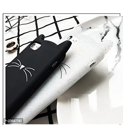 ae mobile accessorize 3D Cute Cat Beard Silicone Case Cover For iPhone 7 Plus (Black)-thumb4