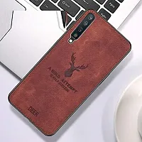 Coverskart (TM) Deer Cloth Canvas Texture Fabric Leather Back Case for XIAOMI MIA3 / MI A3 (Brown)-thumb1