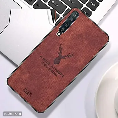 Coverskart (TM) Deer Cloth Canvas Texture Fabric Leather Back Case for XIAOMI MIA3 / MI A3 (Brown)-thumb2