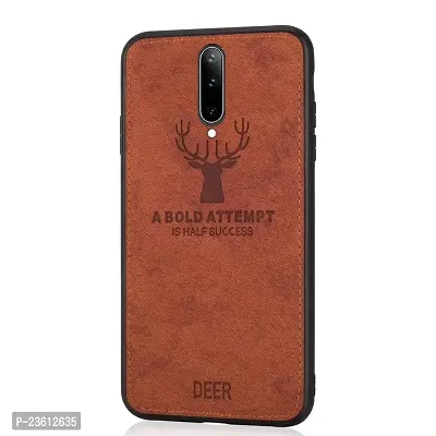 AE Mobile Accessorize? Deer Cloth Canvas Texture Fabric Leather Case for Oppo F11 Pro, (Brown)-thumb3