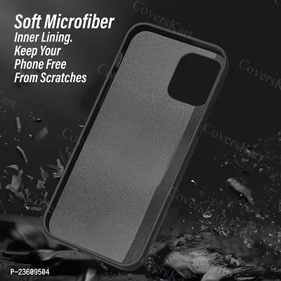 CoversKart Compatible with Oppo F19 Pro Ultra Slim Soft Silicone Back Cover | Inner Microfiber | Camera Protection Back Case (Black)-thumb5