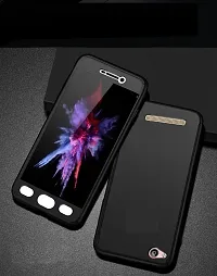 AEMA? Original 100% 360 Degree XIAOMI REDMI 5A Front Back Cover Case with Tempered Black-thumb2