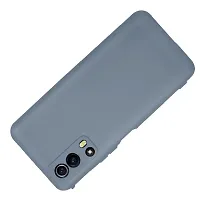 CoversKart Compatible with iQOO Z3 Ultra Slim Soft Silicone Back Cover | Inner Microfiber | Camera Protection Back Case (Grey)-thumb2