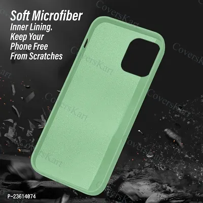 CoversKart? Compatible with Realme C35 Ultra Slim Soft Silicone Back Cover | Inner Microfiber | Camera tection Back Case (Parrot Green)-thumb5