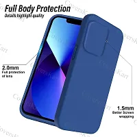 CoversKart Compatible with Mi 11 Lite Ultra Slim Soft Silicone Back Cover | Inr Microfiber | Camera Protection Back Case (Blue)-thumb3