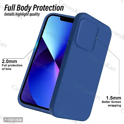 CoversKart Compatible with Mi 11 Lite Ultra Slim Soft Silicone Back Cover | Inr Microfiber | Camera Protection Back Case (Blue)-thumb4