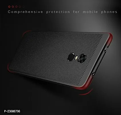 AEMA (TM) Ultra Thin Shockproof Heat Dissipation Hollow Phone Hard Back PC Cover Case for Xiaomi Redmi 5 (Black)-thumb4