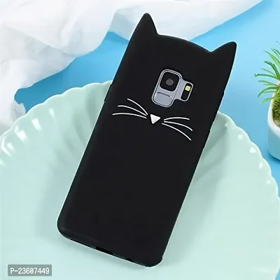 Coverskart [3D Cartoon Series] (Black) 3D Cute Cat Beard Silicone Case Cover Lovely Mobile Shell for Samsung Galaxy J6 Plus