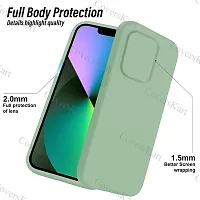 CoversKart Compatible with VIVO V25 5G Ultra Slim Soft Silicone Back Cover | Inner Microfiber | Camera Protection Back Case (Parrot Green)-thumb3