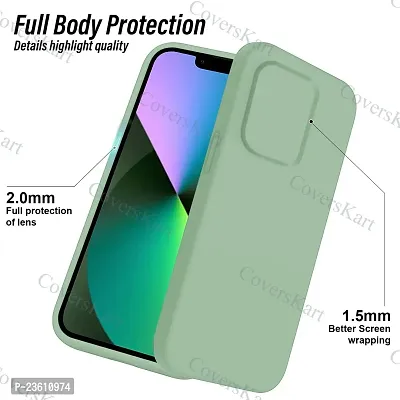 CoversKart Compatible with VIVO V25 5G Ultra Slim Soft Silicone Back Cover | Inner Microfiber | Camera Protection Back Case (Parrot Green)-thumb4