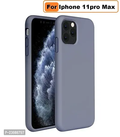 Coverskart Liquid Silicone Rubber, Comfortable Grip, Screen  Camera Protection, Velvety-Soft Lining, Shock-Absorbing for iPhone 11 Pro Max (6.5 inch), (iPhone 11 Pro Max (6.5), Grey)