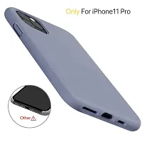 Coverskart Unique Silicone Rubber, Comfortable Grip, Easy to Clean, Screen  Camera Protection, Shock-Absorbing Bottom Cut for iPhone 11 Pro (Anchor Grey)-thumb4