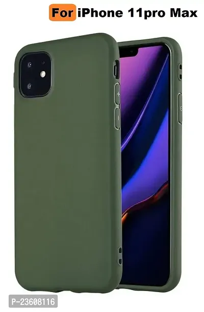 Coverskart Liquid Silicone Rubber, Comfortable Grip, Screen  Camera Protection, Velvety-Soft Lining, Shock-Absorbing for iPhone 11 Pro Max (6.5 inch), (iPhone 11 Pro Max (6.5), Pine Green)