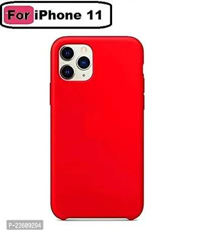 Coverskart Unique Silicone Rubber, Comfortable Grip, Easy to Clean, Screen  Camera Protection, Shock-Absorbing Bottom Cut for iPhone 11 (RED)