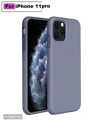 Coverskart Unique Silicone Rubber, Comfortable Grip, Easy to Clean, Screen  Camera Protection, Shock-Absorbing Bottom Cut for iPhone 11 Pro (Anchor Grey)