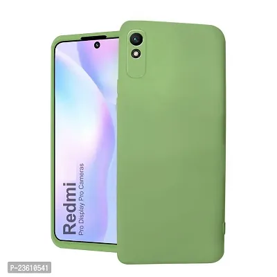 CoversKart Compatible with REDMI 9A / 9i / 9i Sport Ultra Slim Soft Silicone Back Cover | Inner Microfiber | Camera Protection Back Case (Parrot Green)-thumb0