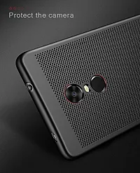 AEMA (TM) Ultra Thin Shockproof Heat Dissipation Hollow Phone Hard Back PC Cover Case for Xiaomi Redmi 5 (Black)-thumb4