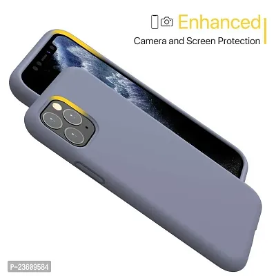 Coverskart Liquid Silicone Rubber, Comfortable Grip, Screen  Camera Protection, Velvety-Soft Lining, Shock-Absorbing for iPhone 11 Pro Max (6.5 inch), (iPhone 11pro (5.8), Grey)-thumb4