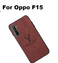 AE Mobile Accessorize? ppo F15 Deer Cloth Canvas Texture Fabric Leather Case for (Oppo F15, Brown)-thumb4