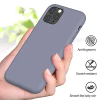 Coverskart Liquid Silicone Rubber, Comfortable Grip, Screen  Camera Protection, Velvety-Soft Lining, Shock-Absorbing for iPhone 11 Pro Max (6.5 inch), (iPhone 11 Pro Max (6.5), Grey)-thumb1