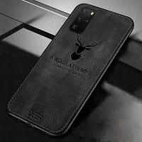 AE Mobile Accessorize? Deer Cloth Canvas Texture Fabric Leather Case for (Samsung Galaxy S10 Lite (2020), Black)-thumb1