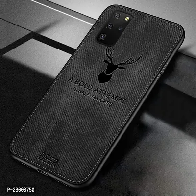 AE Mobile Accessorize? Deer Cloth Canvas Texture Fabric Leather Case for (Samsung Galaxy S10 Lite (2020), Black)-thumb2