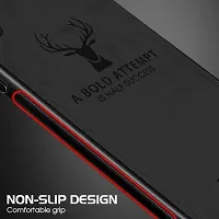 AE Mobile Accessorize? Deer Cloth Canvas Texture Fabric Leather Case for (Samsung Galaxy S10 Lite (2020), Black)-thumb2