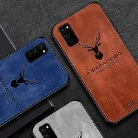 AE Mobile Accessorize? Deer Cloth Canvas Texture Fabric Leather Case for (Samsung Galaxy S10 Lite (2020), Brown)-thumb4