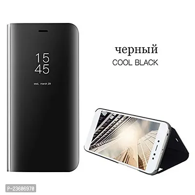 Coverskart Mirror Flip Cover Semi Clear View Smart Cover Phone S-View Clear, Kickstand FLIP Case for Oneplus5T / ONE Plus 5T /1+5T Black (Sensor flip is not Working)-thumb4